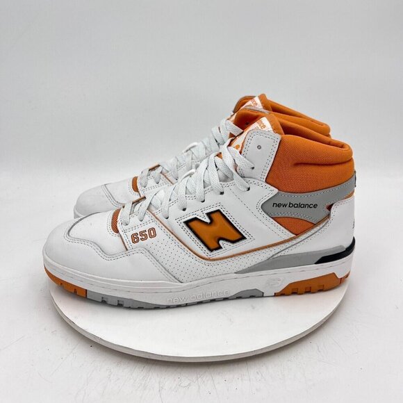 New Balance 650 Men Size 11.5D BB650RCL White Orange Canyon Training Shoes - Picture 1 of 10